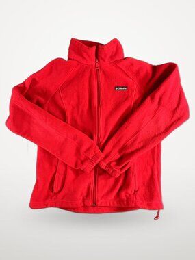 Columbia Full-Zip Fleece Jacket Red XL